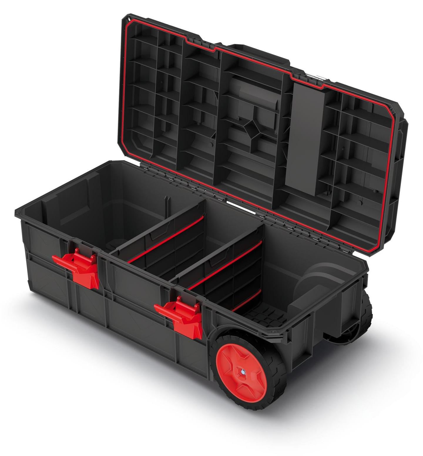 Kistenberg X BLOCK PRO gereedschapskoffer met transportwielen, zwart, B: 79,5 cm, D: 38 cm, H: 30,7 cm