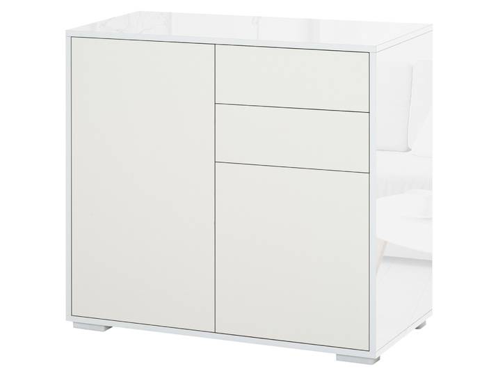 Buffet de cuisine HOMCOM 2 portes, 2 tiroirs et étagère réglable 79x36x74 cm