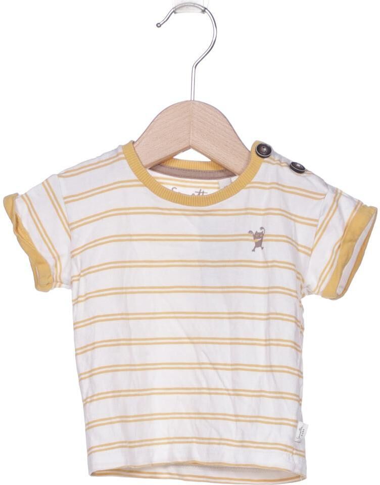 Sanetta Jungen T-Shirt, Cremeweiß, Gr. EU 62, Baumwolle - Second Hand