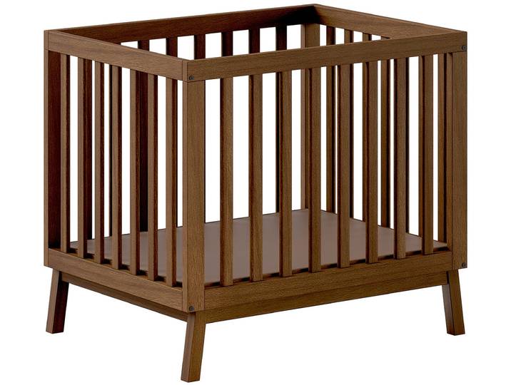 Laufgitter VIPACK Sezane, Spiel- und Kuschelfläche 75 x 95 cm, 3-fach höhenverstellbar , braun (kiefer nussbaum farbig), Laufställe, Laufgitter, Farbe Clay Absatz Nussbaumfarbig oder Kiefer massiv nussbaumfarbig