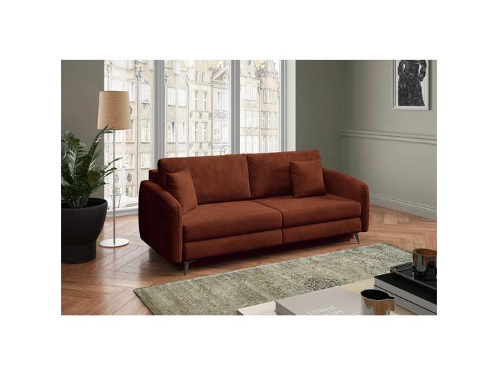 Livetastic Schlafsofa Ingrid, Rost, Metall, 3-Sitzer, Füllung: Polyurethan (Pur), Silikon,Polyurethan (Pur), Silikon, 230x100x103 cm, Made in EU, Wohnzimmer, Sofas & Couches, Schlafsofas, Schlafsofas mit Bettkasten