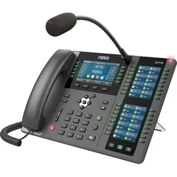 Fanvil SIP-Phone X210i Paging Console Phone, Telefon, Schwarz, Grau