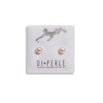 Paar Ohrstecker DI PERLE "Damen Perlenschmuck 925 Silber Süsswasser Perlen Ohrstecker", weiß, Ohrringe, Damen, Damen, Silber 925 (Sterlingsilber), Damen Perlenschmuck