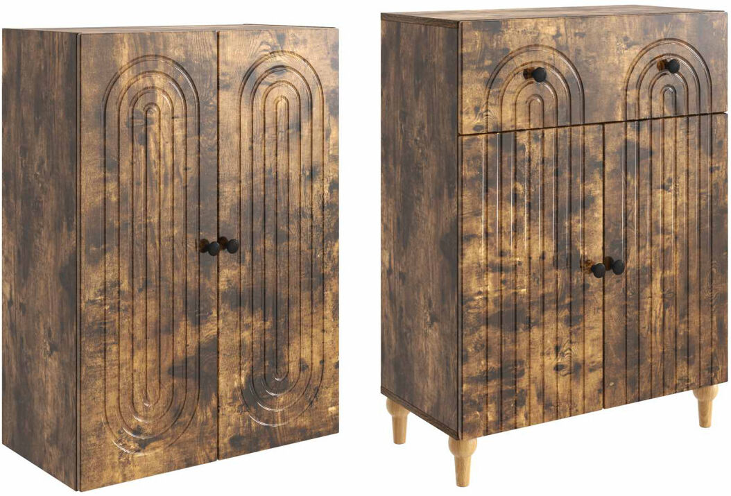 Bloomsbury Market Storage Cabinet Smoked Oak 90cm H X 66cm W X 34.5cm D