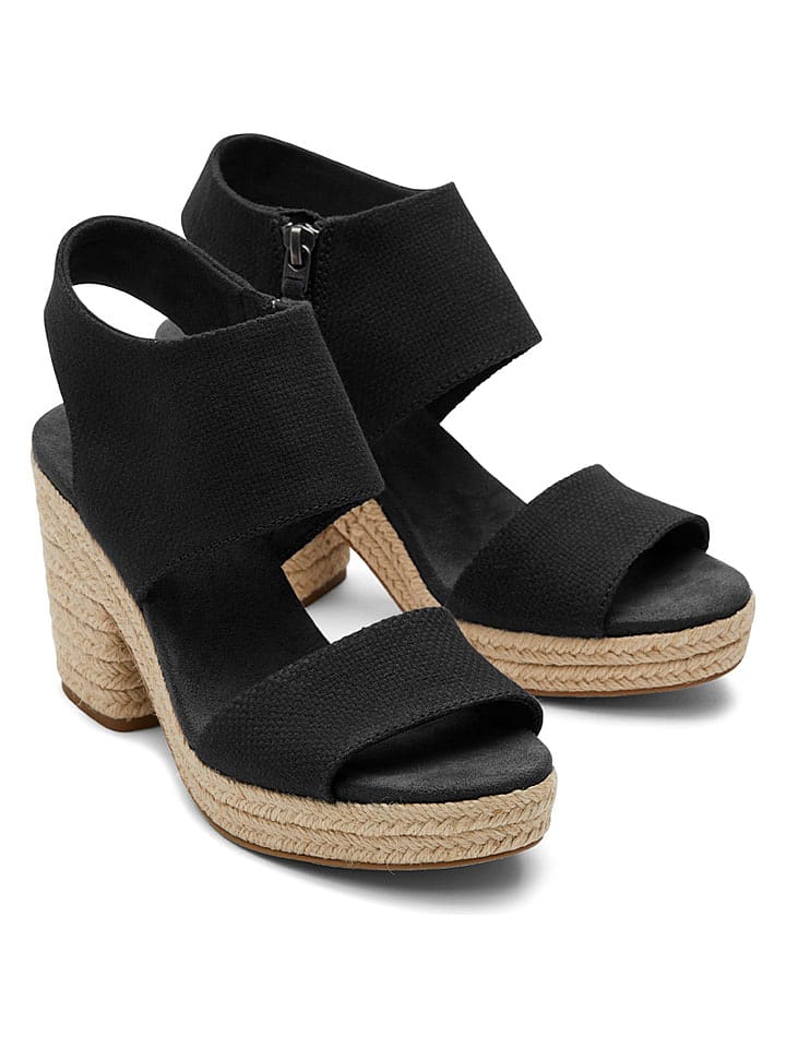 TOMS Sandaletten in Schwarz - 38