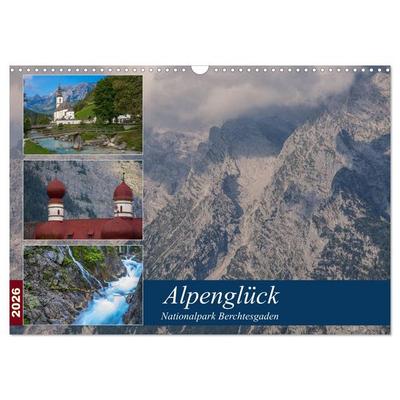Alpenglück - Nationalpark Berchtesgaden (Wandkalender 2026 DIN A3 quer), CALVENDO Monatskalender