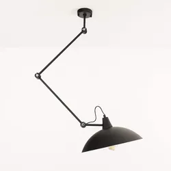 Licht-Erlebnisse Schwarze Deckenlampe Wohnzimmer Leuchte Decke