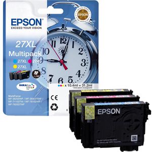 Epson 27XL Multipack Wecker Original Druckerpatronen C13T2715, 3 Stück