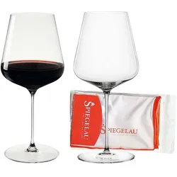 BORDEAUXGLÄSER + POLIERTUCH Definition transparent 750 ml 2er Set