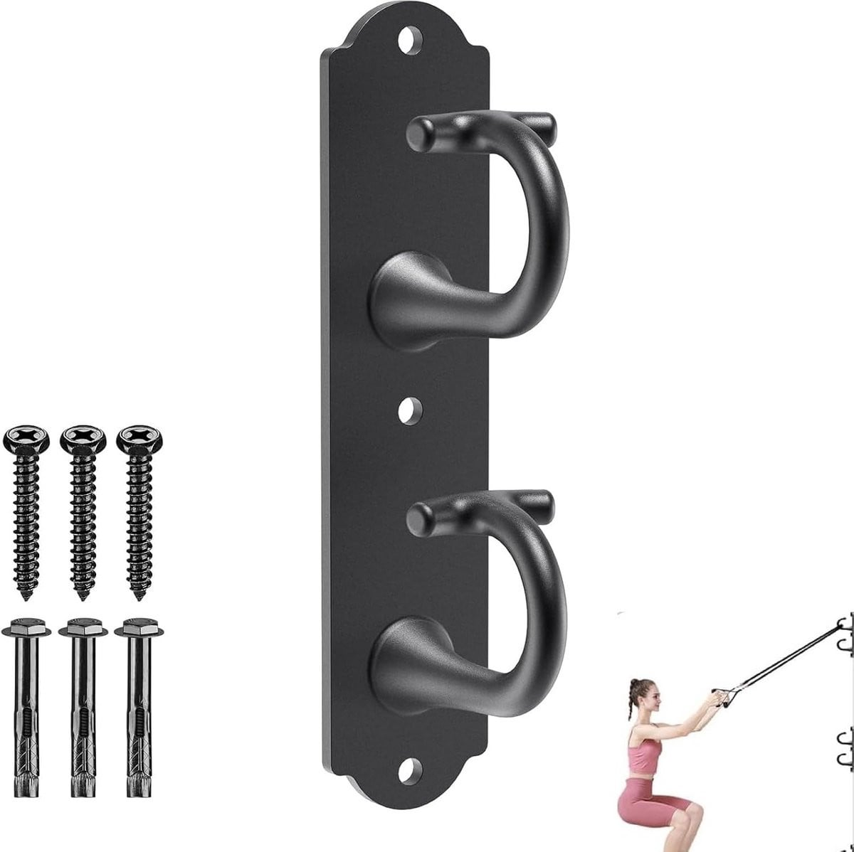 Wandankers voor weerstandsbanden en krachttraining - Heavy duty stalen haken voor thuistrainingen
