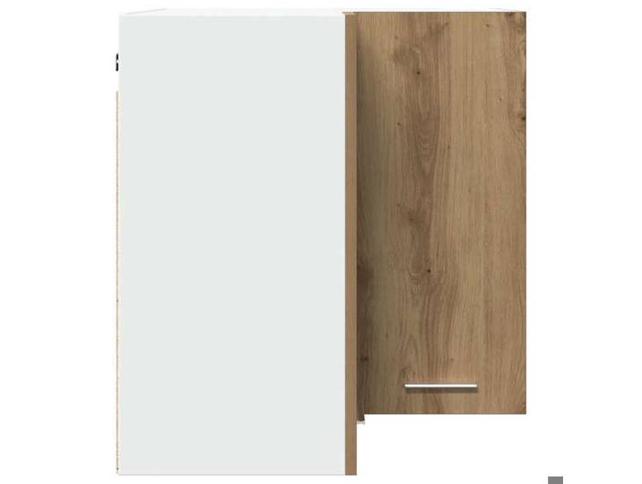 Remise 2026®Caisson haut cuisine Brun - Armoire d'angle suspendue  Lyon  - avec rangement - chêne artisanal - 57x57x60cm - Bois d