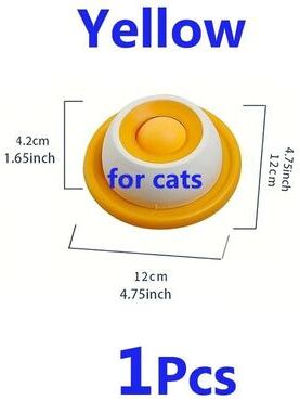 Uplifted Finds Interactive Circular Lick Mat & Slow Feeder 1 Pc Yellow