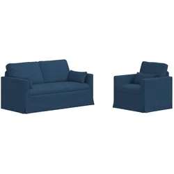 vidaXL, Sofa + Bettsofa, Fatener (1-Sitzer +2-Sitzer (140 cm))