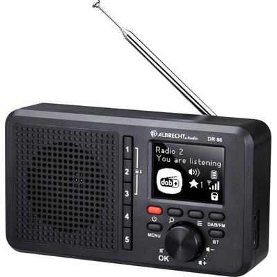 Albrecht DR 86 Tischradio DAB+, UKW wiederaufladbar Schwarz -
