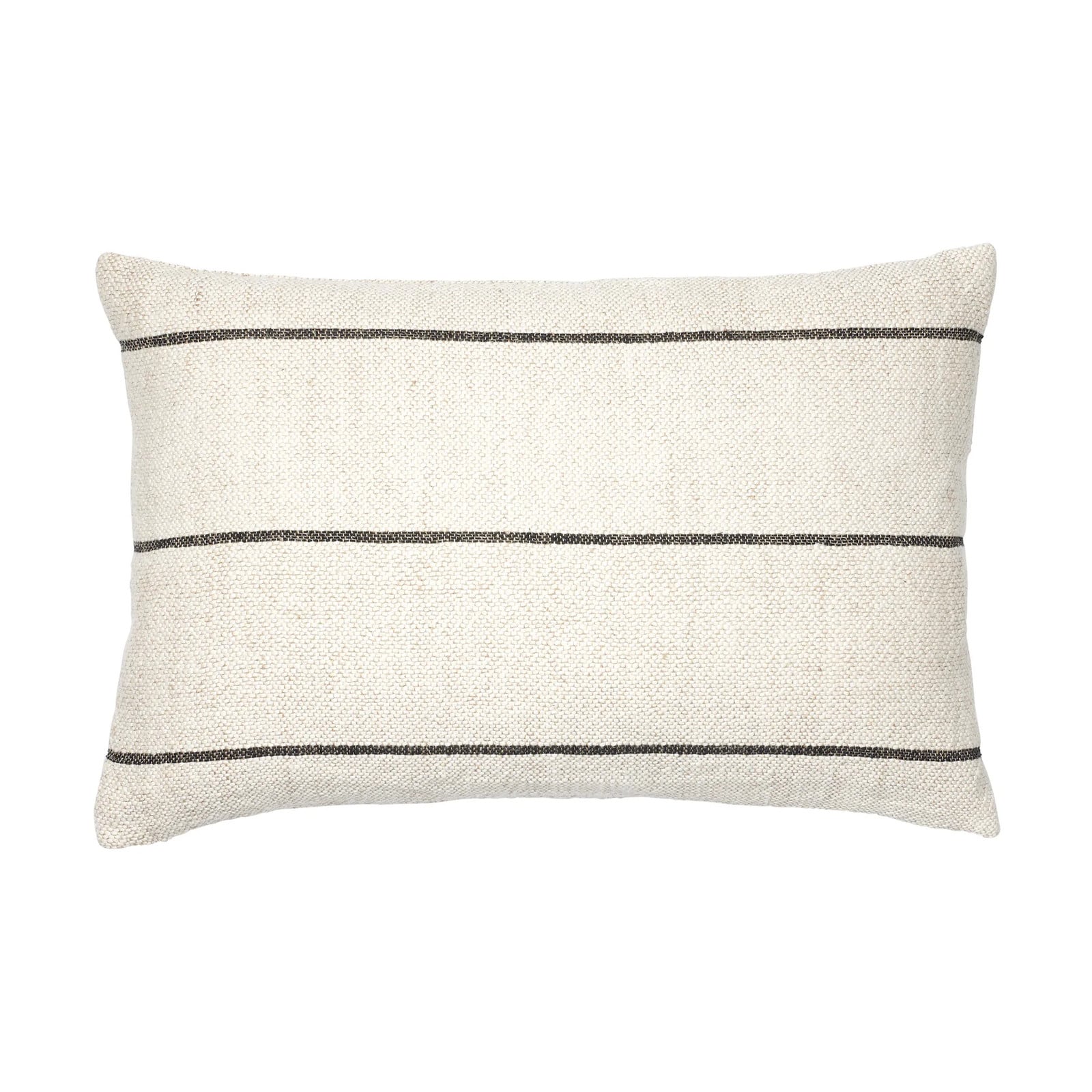 Broste Copenhagen Sigrid Kussenhoes Light beige-black, 40 x 60 cm