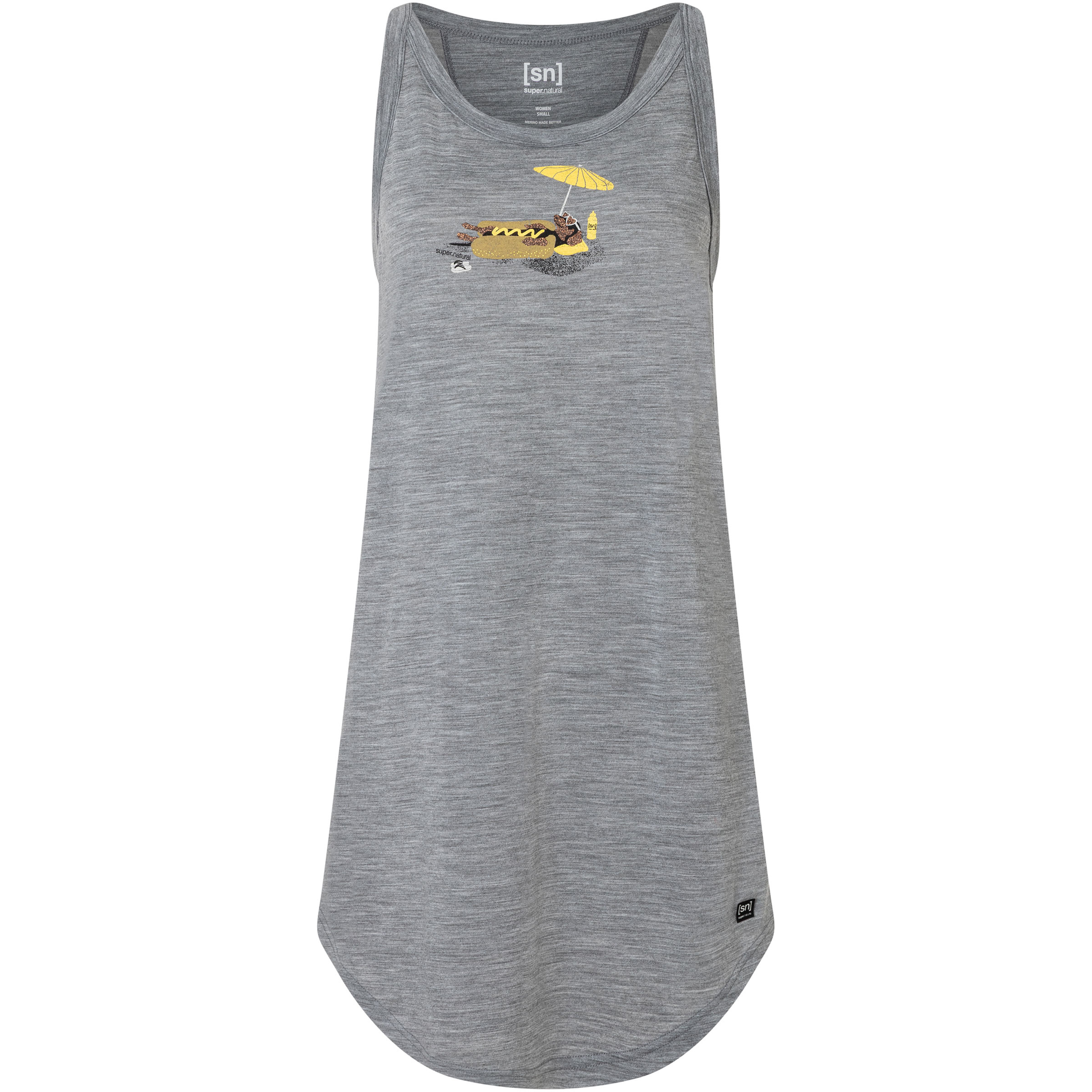 Super.Natural Hot Dog Kleid Damen Kleider grau Größe M Lifestyle Hautfreundlich Merinowolle