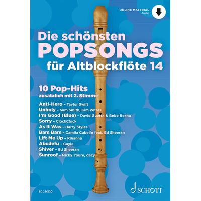Die schönsten Popsongs für Alt-Blockflöte -