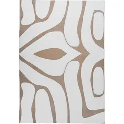 TEPPICH Beige/Weiß 160/230 cm Hartz