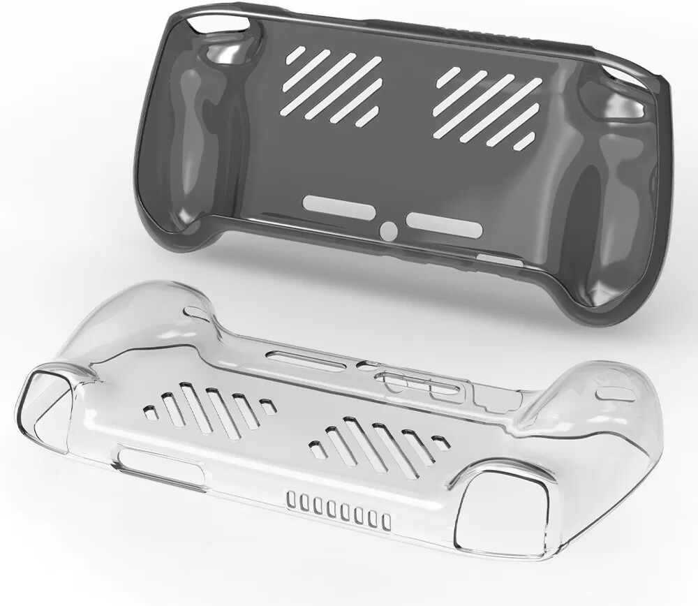 INF Étui de protection en TPU transparent pour Anbernic RG557 - Protection antichoc et ultra-mince Le noir