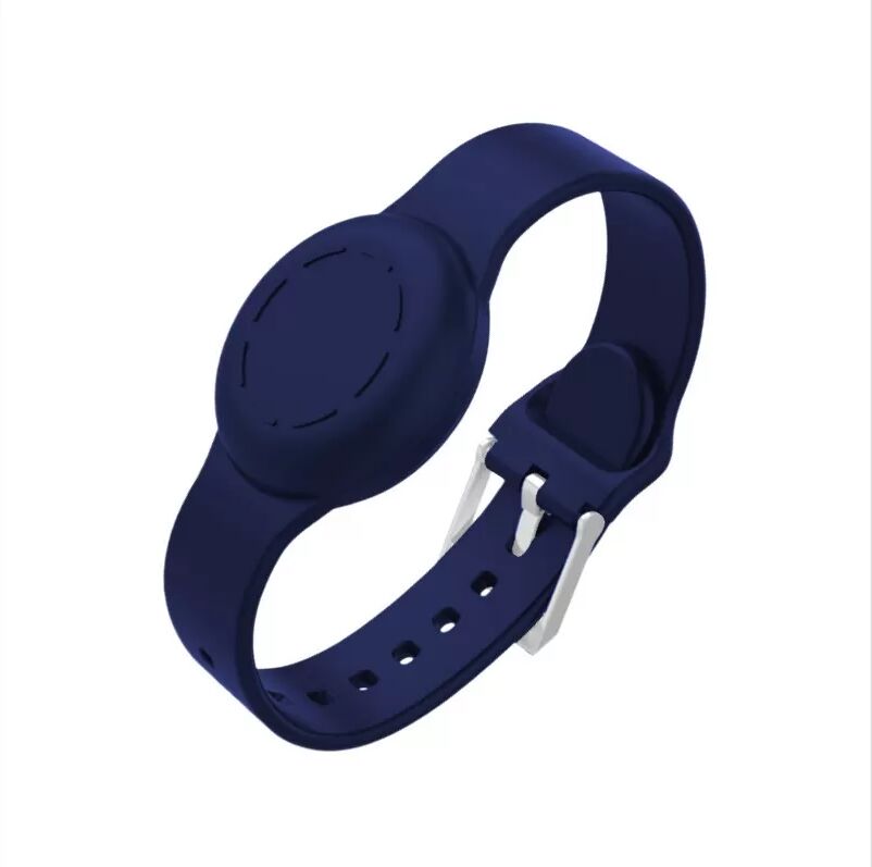 INF Étui de protection en silicone pour Apple AirTag Bleu
