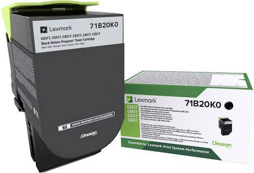 Lexmark Rückgabe Tonerkassette CS317 CS417 CS517 CX317 CX417 CX517 Original Schwarz 3000 Seiten 71B20K0