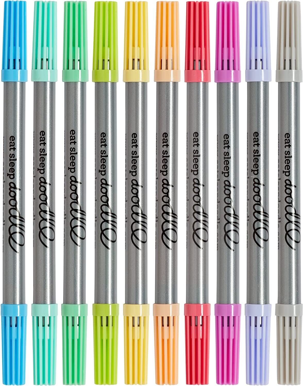 Lot de 10 feutres lavables couleur pastel   Eat Sleep Doodle