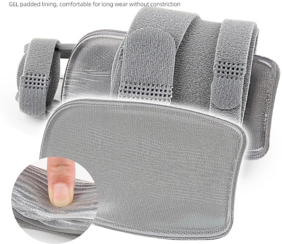 INF Orthèse Rotative à Traction Réglable pour Pouce et Poignet – Traction Ajustable, Polyester Respirant, Armature Intégrée