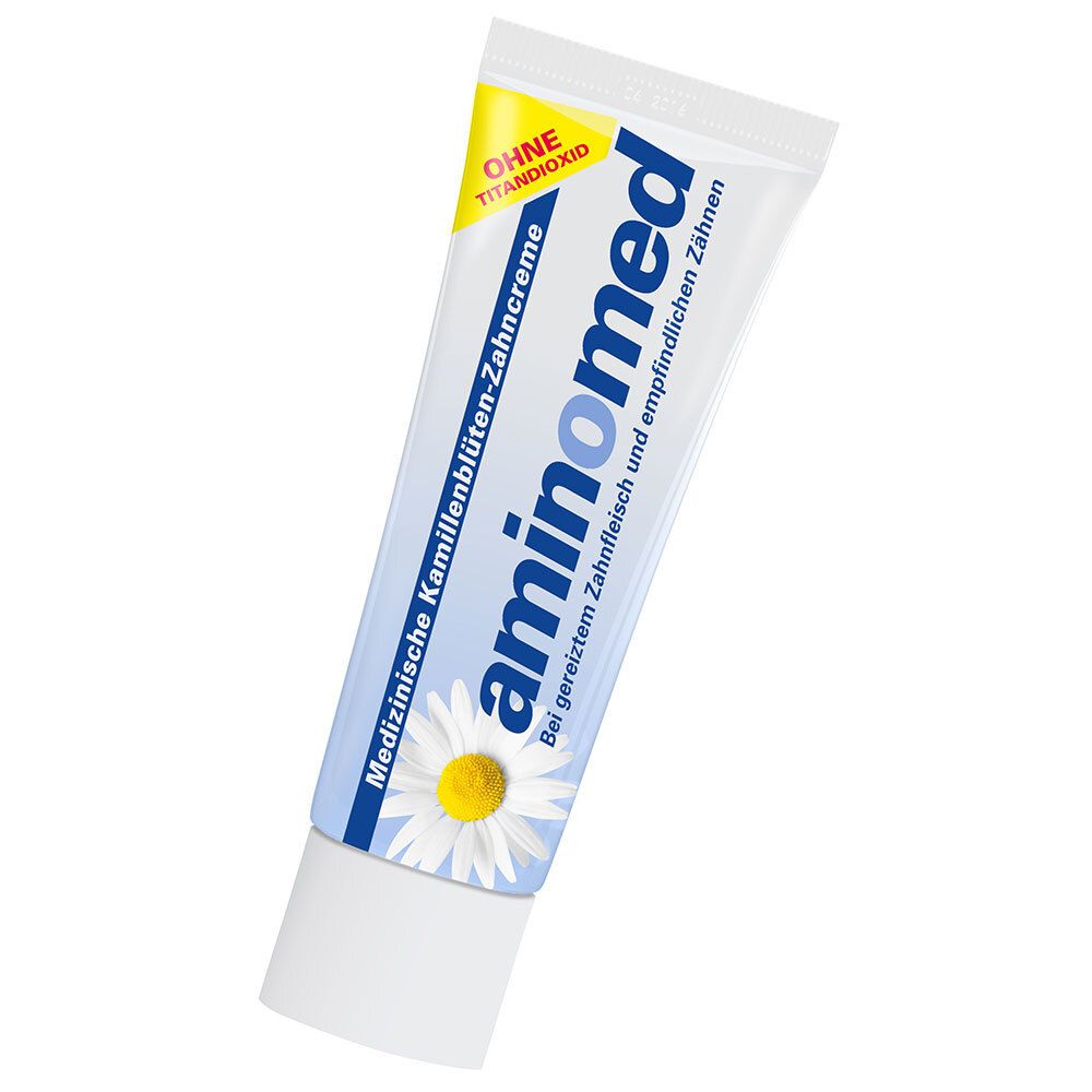 Aminomed Kamillenblüten Zahncreme ohne Titandioxid 15 ml
