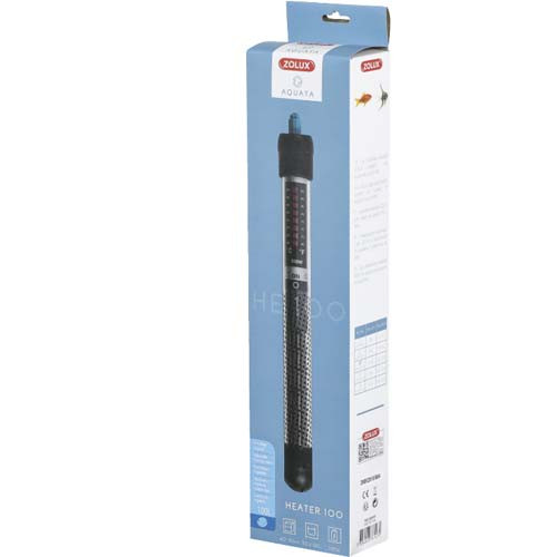 Zolux Aquariumverwarming Heater 100 - 100 W - Zwart - Lengte: 27 cm