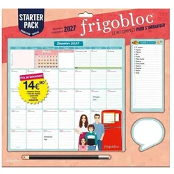 Play Bac, Agenda, Frigobloc starter pack : calendrier organiseur familial