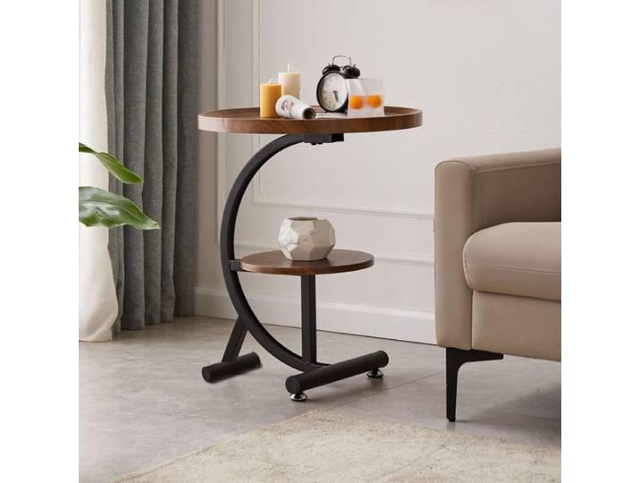 Tables basses Vintage de luxe Double couche, avec poulie, portables et pliantes, meubles peu encombrants, décoration de maison moderne