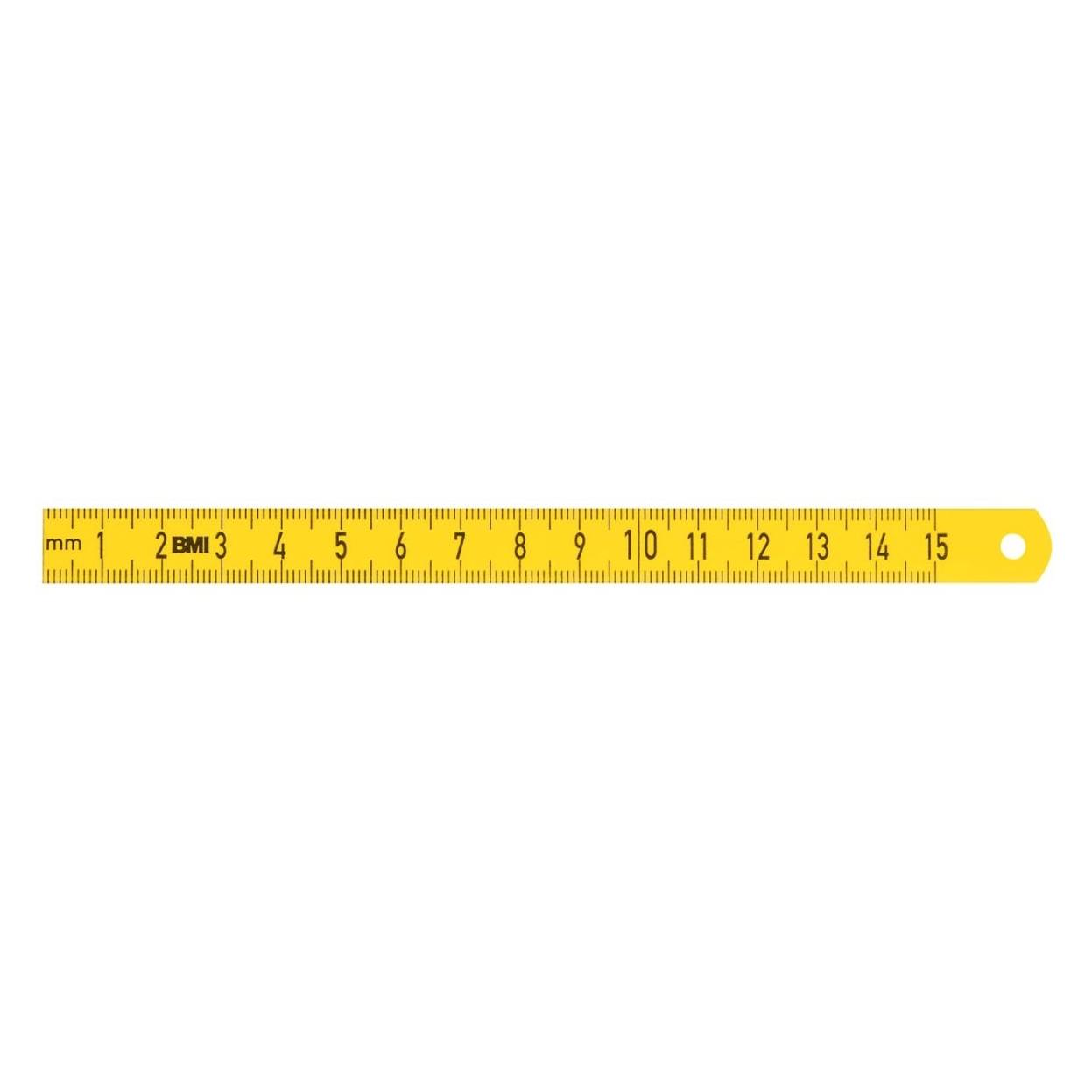 BMI Stahlmassstab ISOFLEX Länge 150 mm Stahl mit Polyamid flexibel (0.15 m) (3577015)