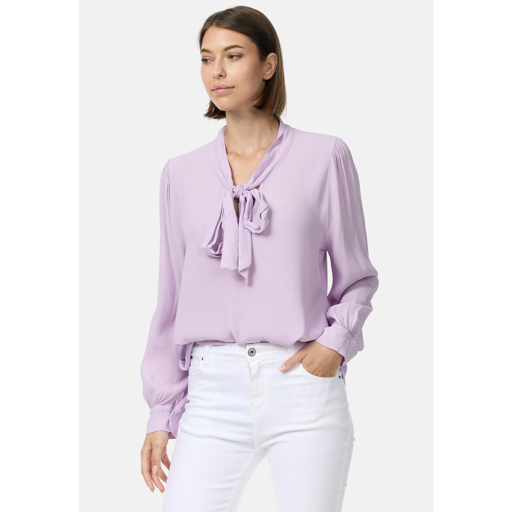 PM SELECTED Damen Edle Business Crepe Blue mit Schleife in Einheitsgröße PM62