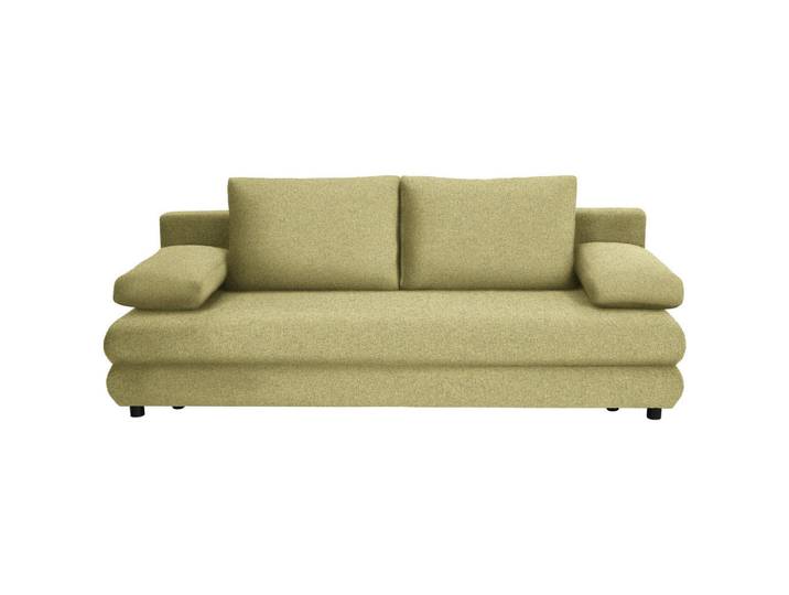 Xora Schlafsofa Taras, Grün, Kunststoff, 2-Sitzer, Füllung: Schaumstoff, 197x77x81 cm, Stoffauswahl, Wohnzimmer, Sofas & Couches, Schlafsofas, Schlafsofas mit Bettkasten