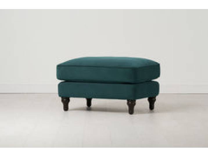 Polsterhocker Model 15, Eisvogelblau