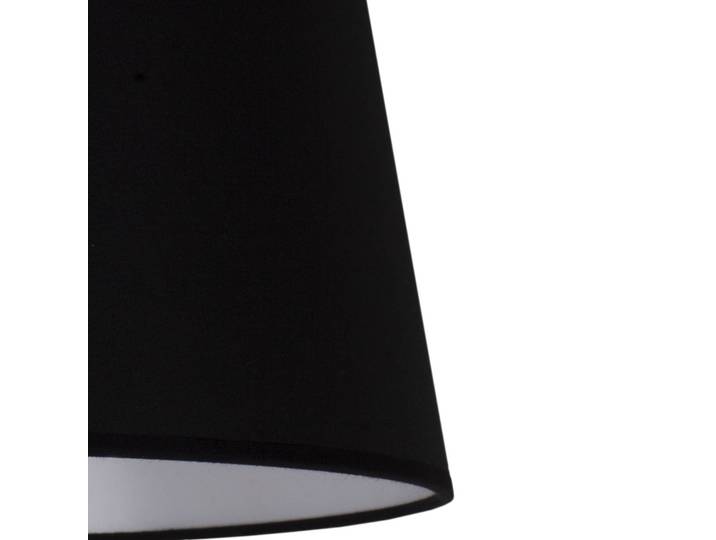 Lampenschirm Classic L für Stehleuchten, schwarz Duolla, schwarz, Textil / Stoff / Seide