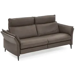 HUKLA Sofa Le Mans Leder Grau Schiefer
