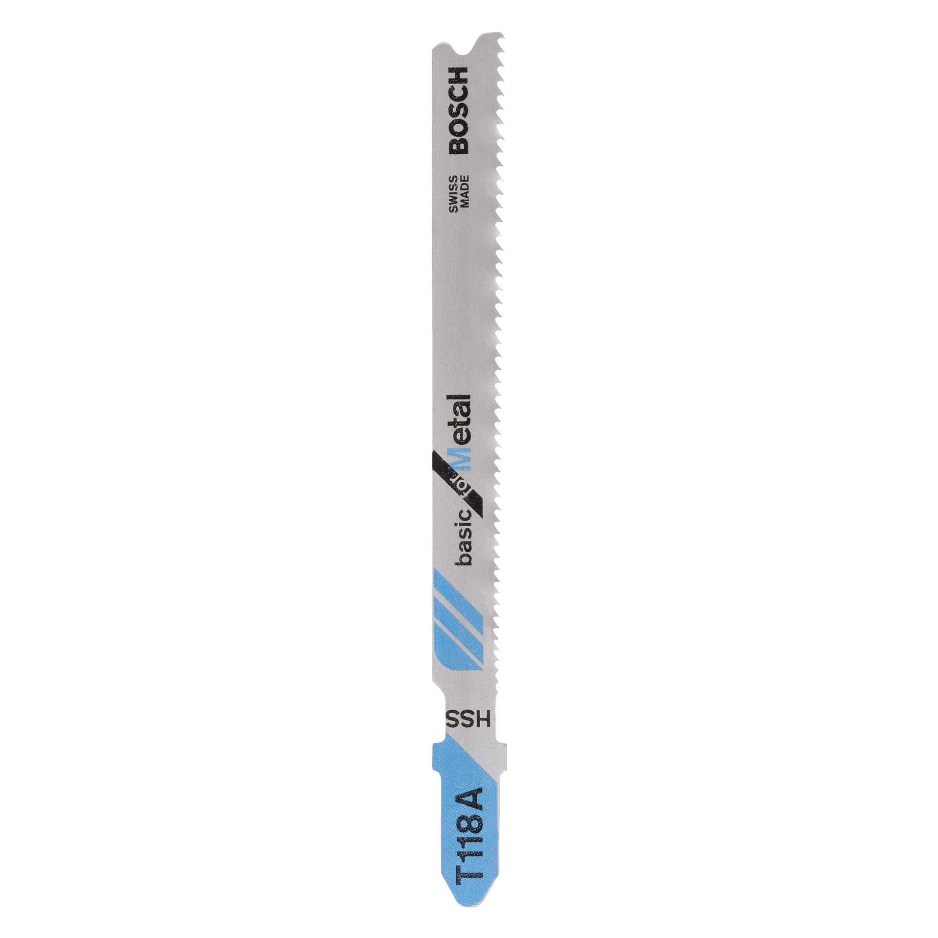 Bosch Zubehör Stichsägeblatt HSS, T 118 A Basic for Metal (2609256729)
