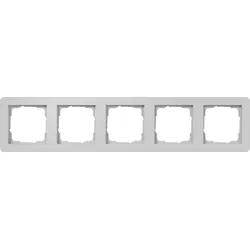 Gira 0215154 Abdeckrahmen 5-fach Gira E1 Grau m