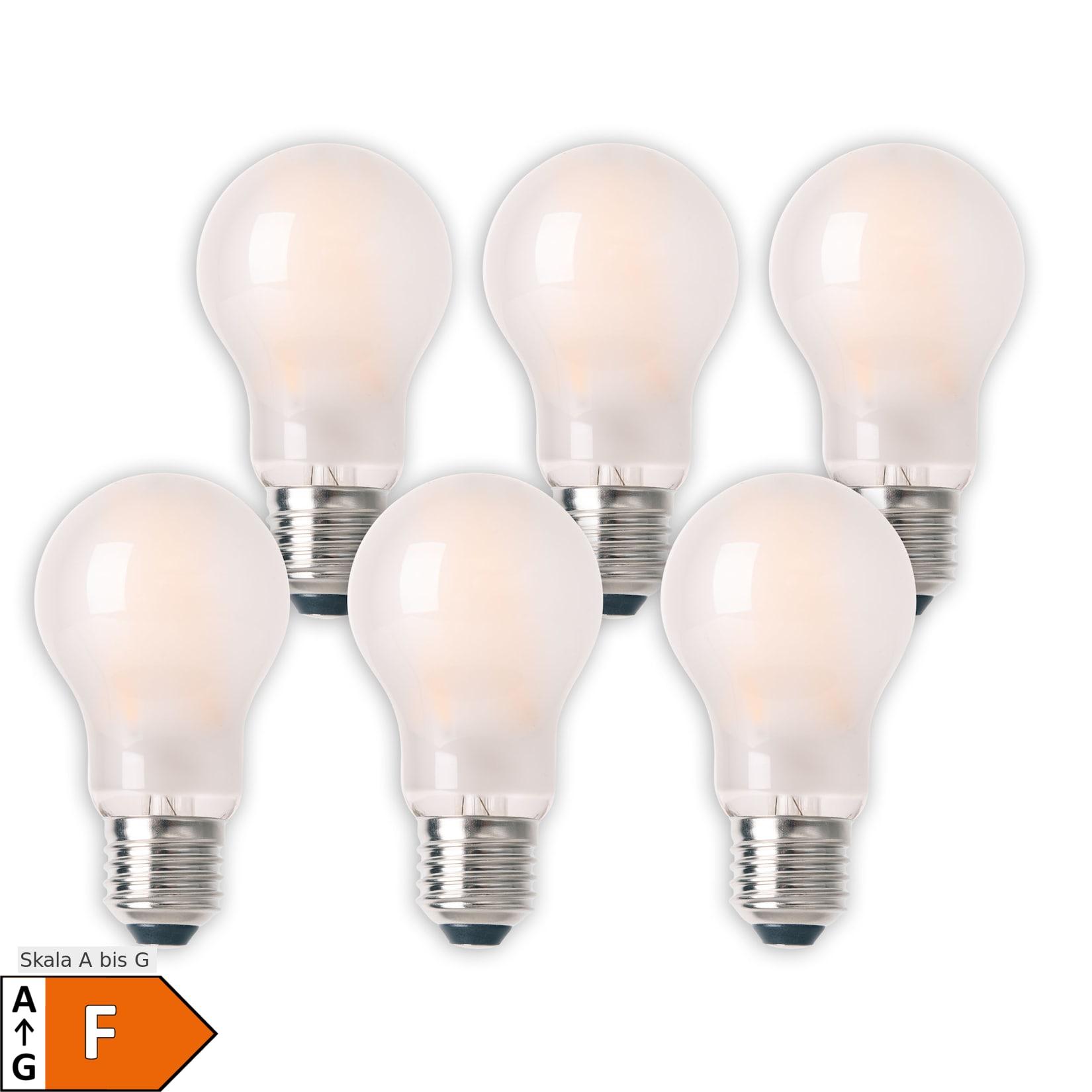 Näve 6er-Set LED Leuchtmittel "BOBS" E27/ 8W H: 10,8cm warmweiß
