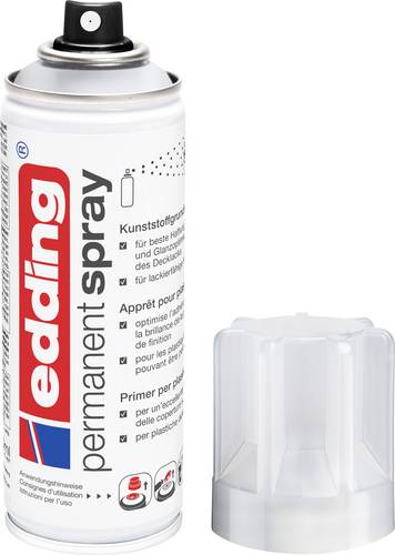 Edding 4-5200998 5200 Permanent Spray Kunststoffgrundierung - 200ml - Grundierung zur Vorbereitung von lackierfähigen