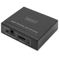 DIGITUS 4K HDMI Splitter, 1x2 4K/30Hz, schwarz
