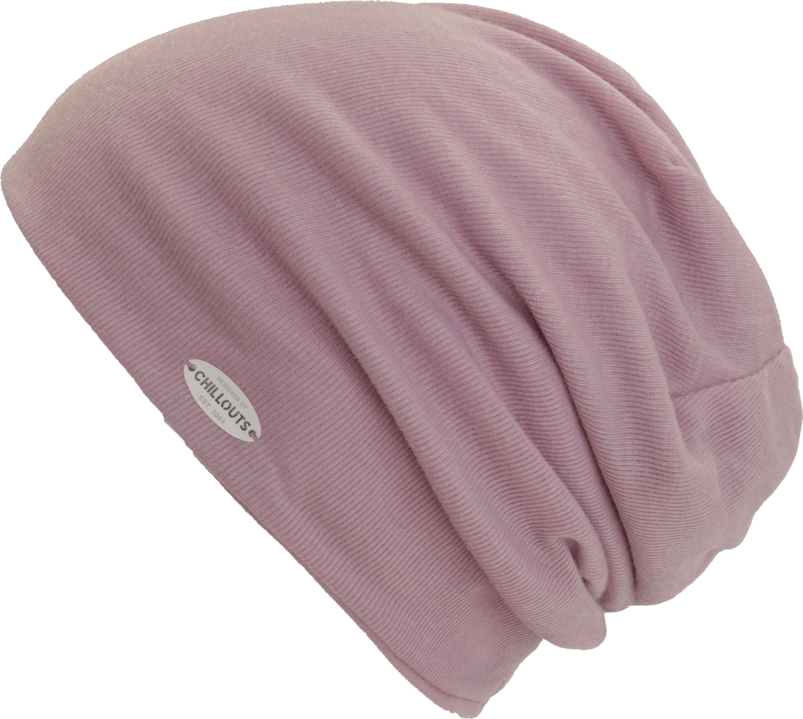 Beanie CHILLOUTS "Awanui Hat", Damen, lila, Materialmix, Mützen Beanie, Lässige Slouch-Beanie für urbane Styles lila Einheitsgröße