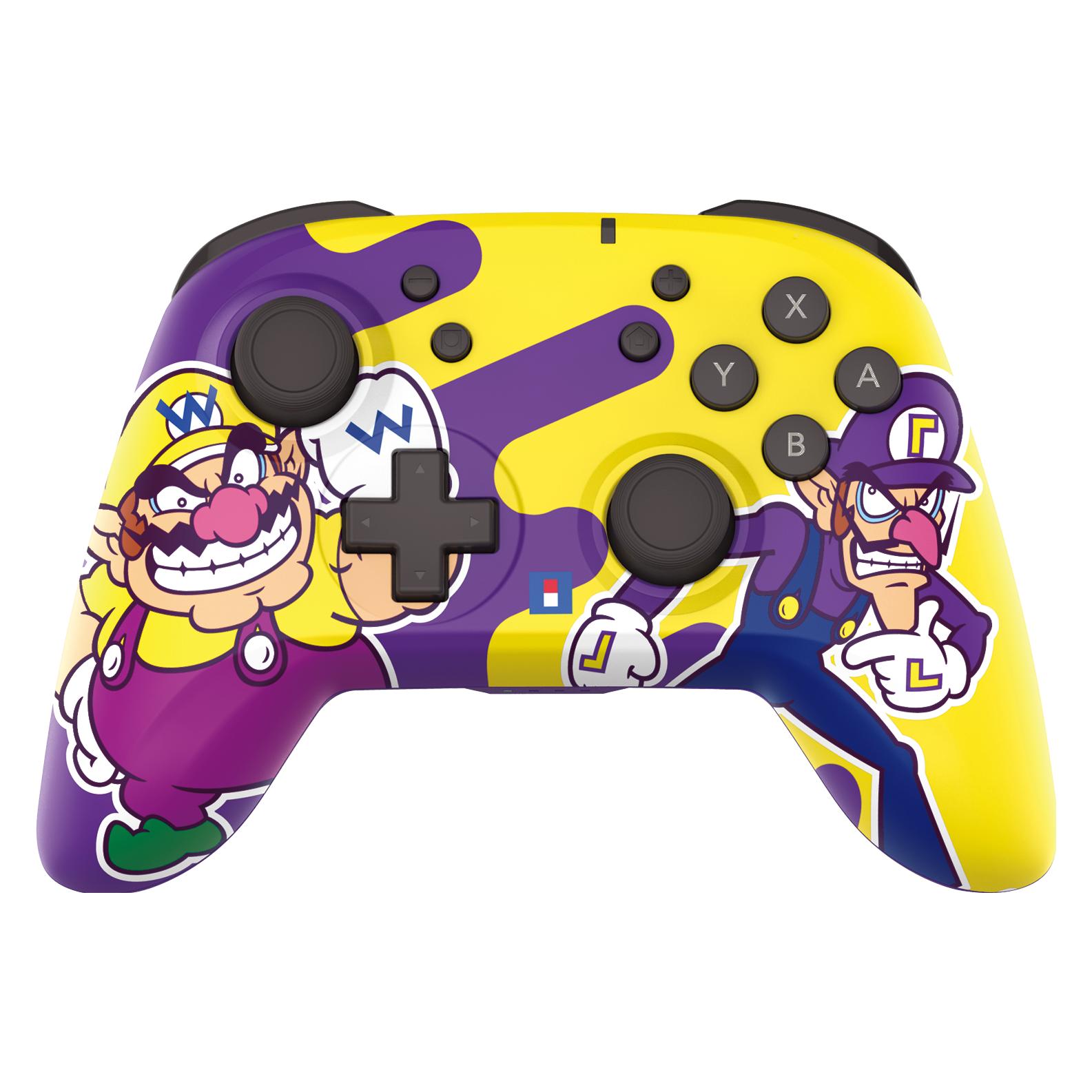 HORI Wireless Horipad Controller - Wario + Waluigi (Switch, Switch 2, Switch Lite, Switch OLED) (NSW-528U)