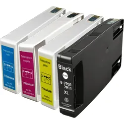 4 kompatible Tinten ersetzt Epson C13T790140-440 Multipack KCMY