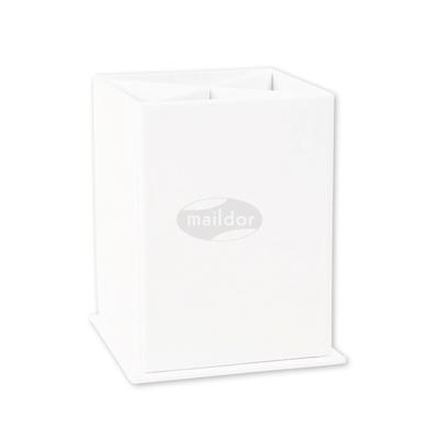 Maildor 10x Weiße Serie, Stifteköcher zum Verzieren 8x8x11cm - Weiß 102307MD