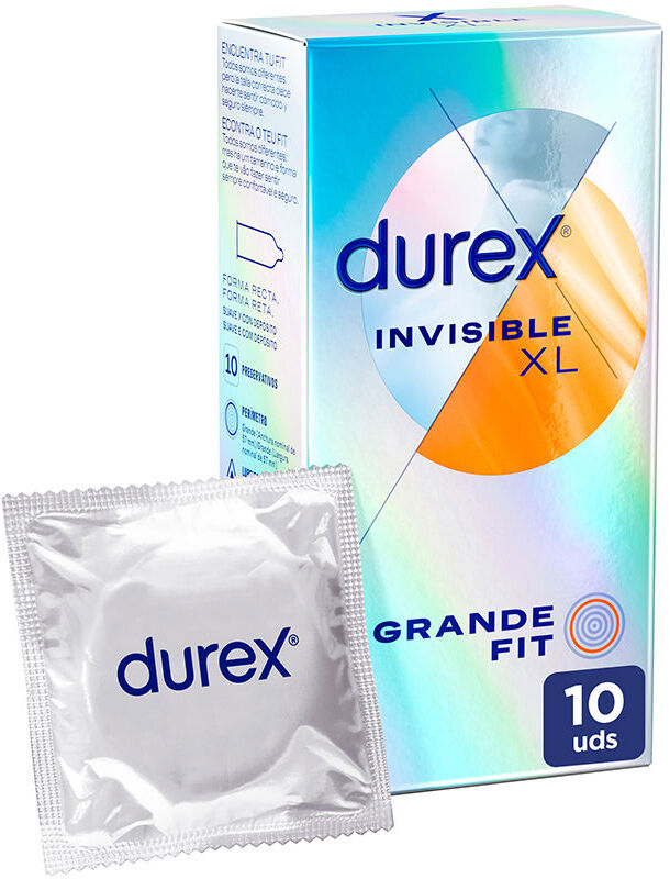 Durex Invisible Xl ultra fino preservativos 10 u