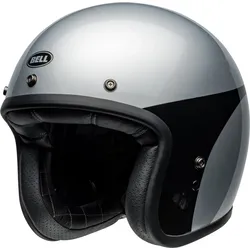 Bell Custom 500 Chassis, Jethelm - Silber/Schwarz - S