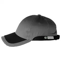 Base-Cap 6-Panel "PREMIUM" - grau/schwarz