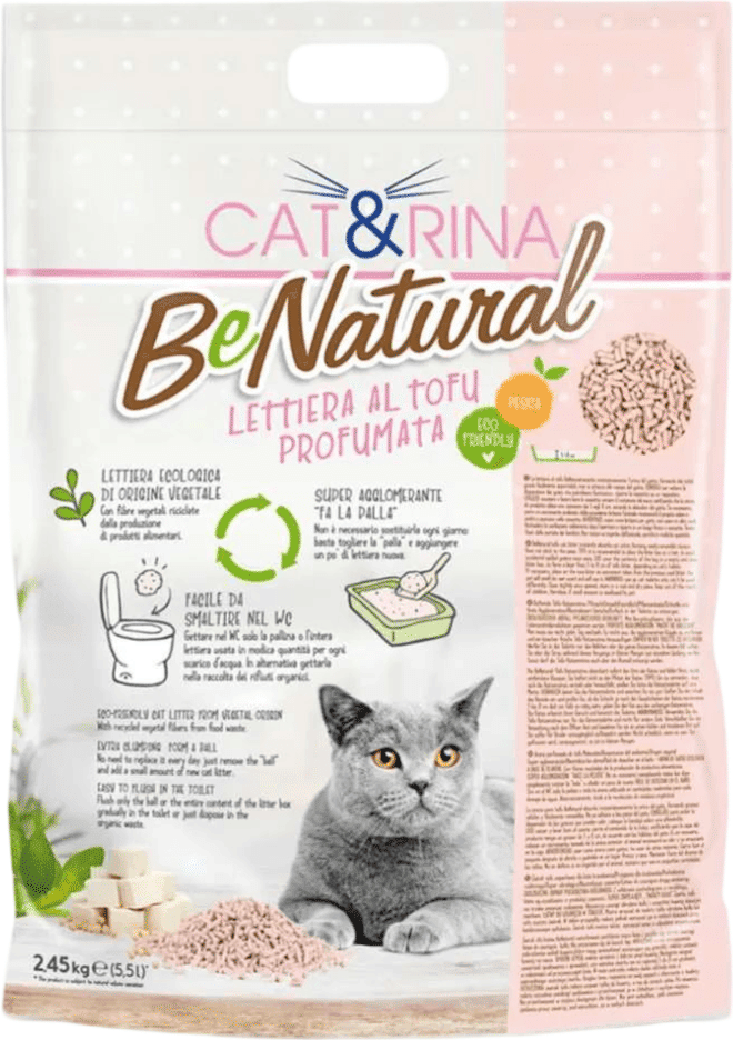 CATRINA Kit Risparmio 4x5.5L Cat&Rina Lettiera Tofu PESCA